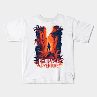 Embrace Adventure - Temple in the Jungle - Indy Kids T-Shirt